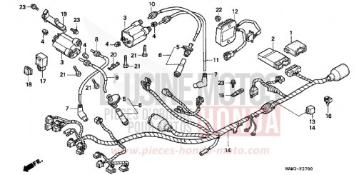 WIRE HARNESS (E/F/G/IT/SP/2G/2IT) XL600VT de 1996